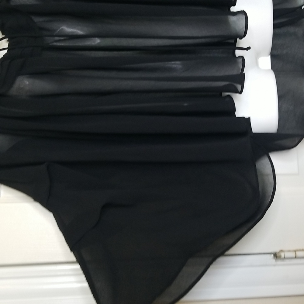 Mystree Sheer Black Blouse - Picture 2 of 8